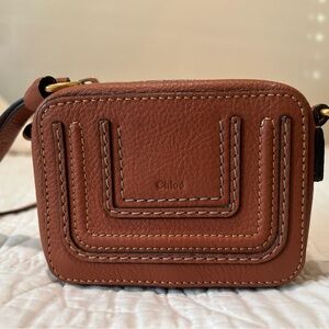 Chloe Mini Marcie Tan Leather
